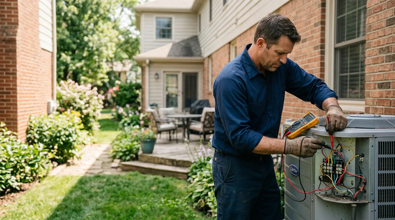 HVAC technician working near Blissfield, MI